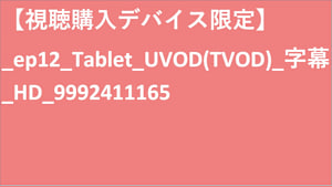 【視聴購入デバイス限定】__UVOD(TVOD)_字幕_HD_9992411165 【視聴購入デバイス限定】_UVOD(TVOD)_字幕_HD_9992411165 【視聴購入デバイス限定】_ep12_Tablet_UVOD(TVOD)_字幕_HD_9992411165
